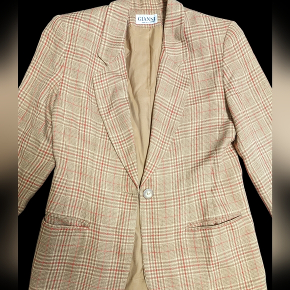 Vintage plaid blazer - Picture 4 of 11